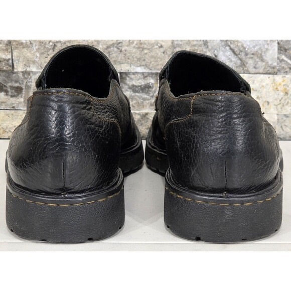 Born Men's Preston Leather Loafers Black Slip On Casual Lug Sole 10.5 | 44.5 - Picture 6 of 12
